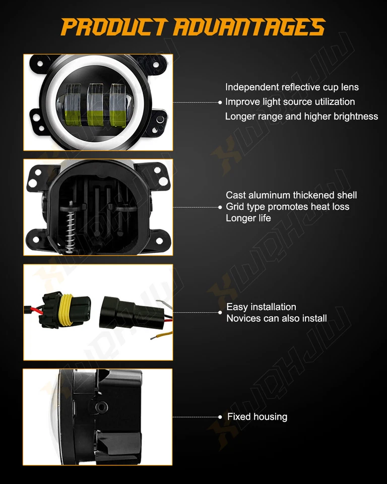Para Subaru Impreza XV Crosstrek 2012 2013 2014 2015 LED luz antiniebla parachoques lámpara Foto 2 de 4