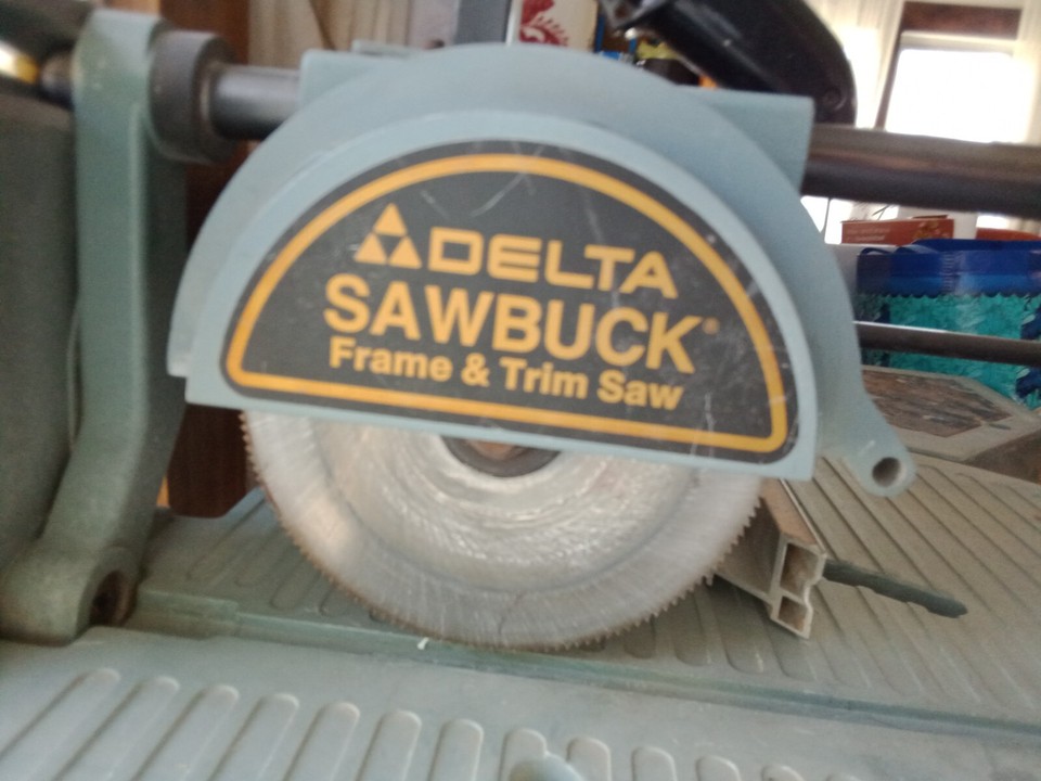 Delta Sawbuck frame and trim saw model 33150 eBay