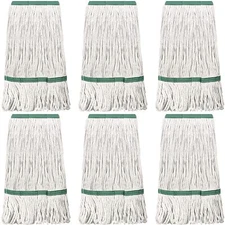 6 Pack Heavy Loop End Cotton String Mop Head Heavy Duty Mop Head Commercial Refi