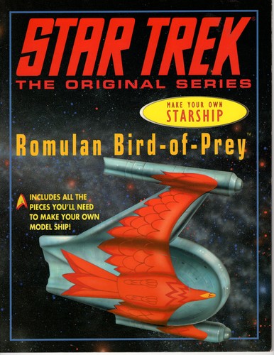Star Trek Classic Make Your Own Starship Romulan Book paper model kit - 第 1/4 張圖片