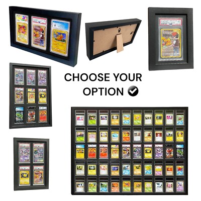 Graded Card Wall Mountable Frame PSA CGC Beckett ACE Pokemon TCG Yugioh  Sports | eBay