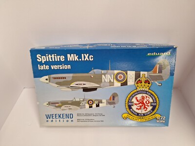 EDUARD WEEKEND EDITION SPITFIRE MK.IXC LATE VERSION 1/72 MODEL KIT BOX Plus Exts