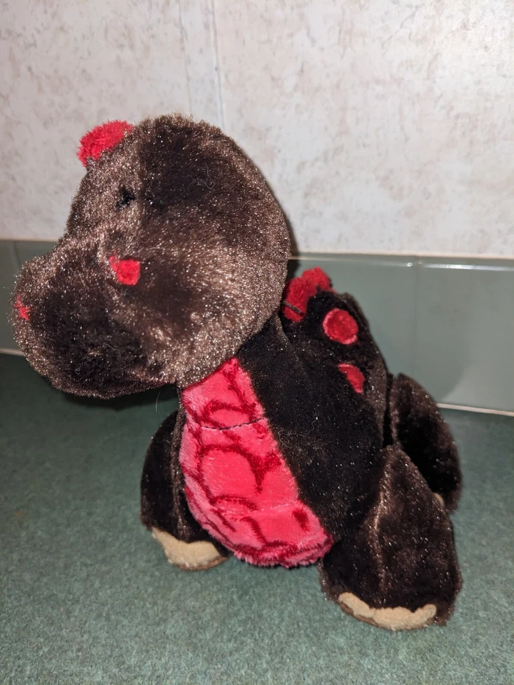 GANZ Webkinz CoCoa Dinosaur Plush Toy Stuffed Animal Brown Red Retired HM3389' - Image 2 of 4