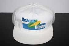 Vintage Beacon Bicep Swingster Made In USA SnapBack Hat Cap Corn Seed Farmer Ag