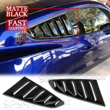 For Ford Mustang 15-20 V2 Style Side Quarter Window Louvers Rear Sun Shade Cover