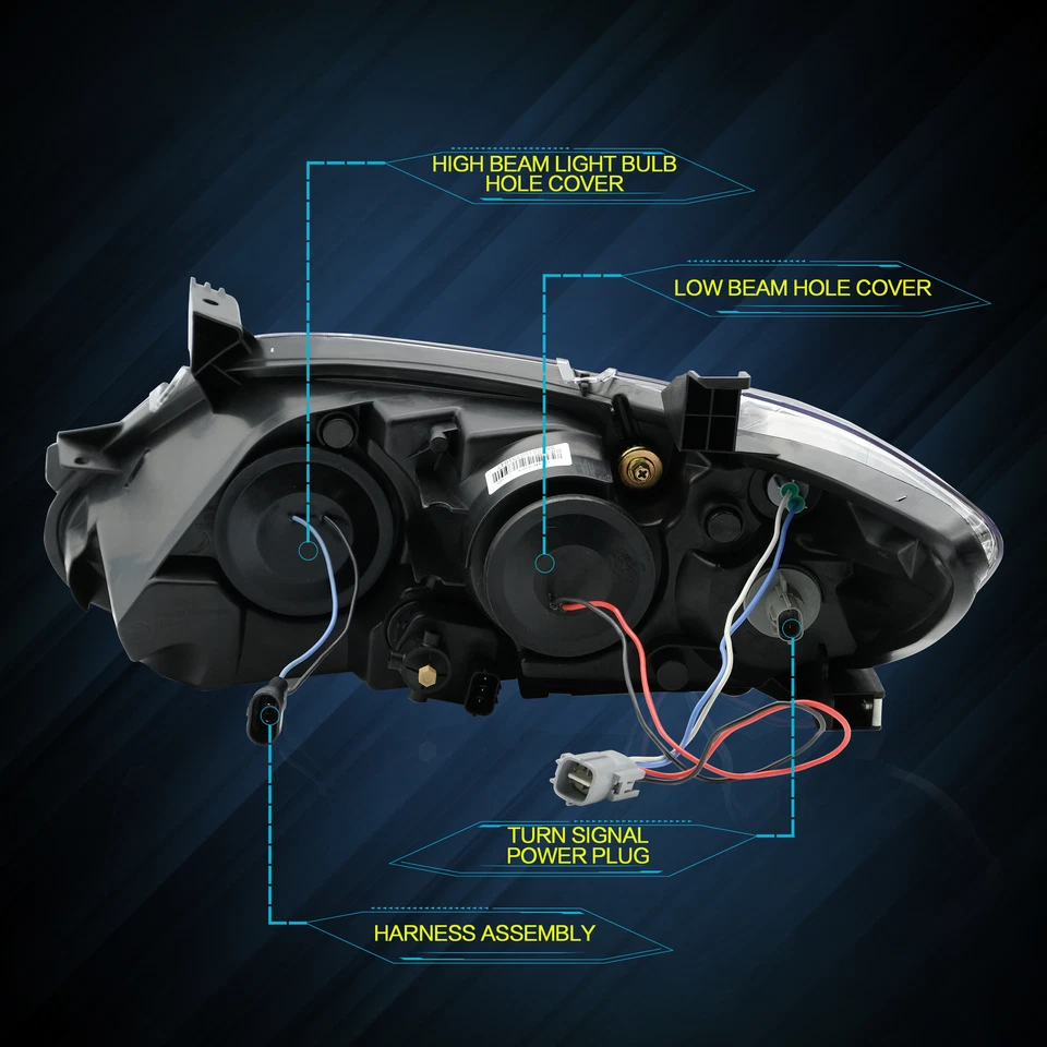2* VLAND LED DRL Headlights For 2009-2011 Toyota Camry W/ Sequential Indicator - Image 4 of 4