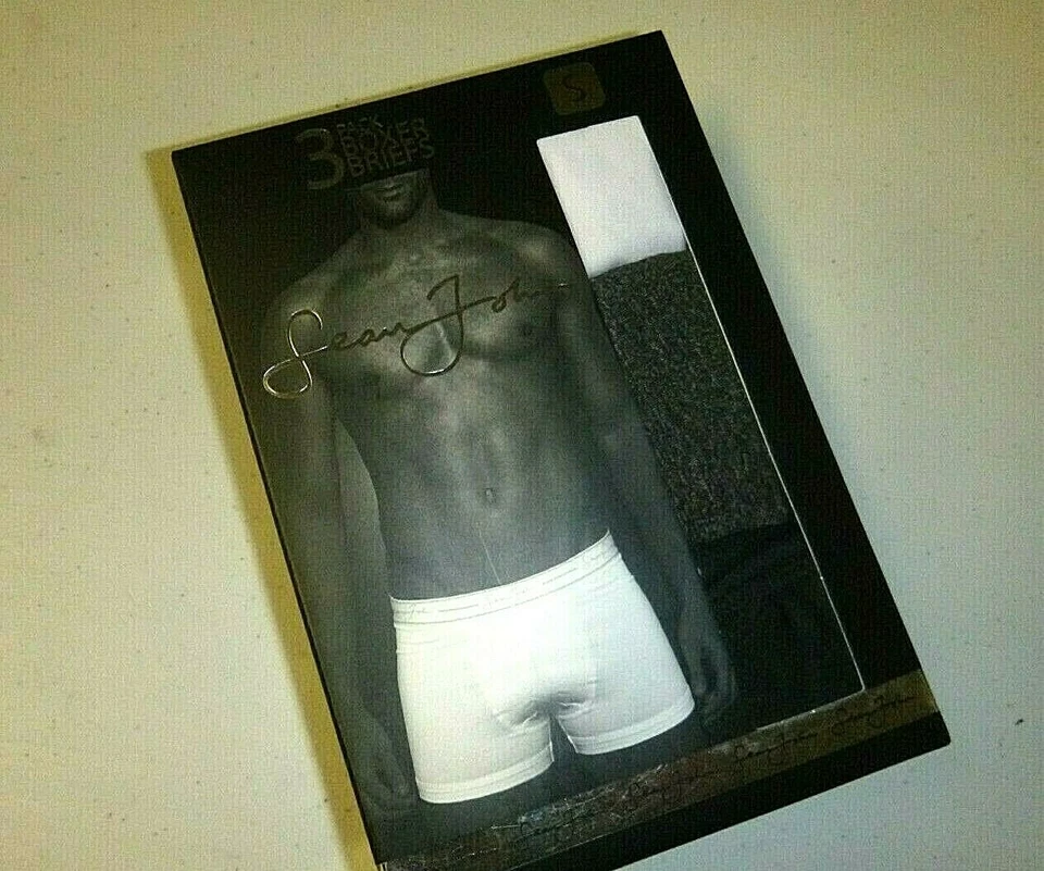 Paquete de 3 calzoncillos boxer elásticos Sean John para hombre ropa interior colores surtidos talla: pequeña Foto 2 de 4