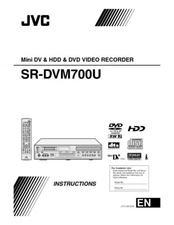 JVC SR-DVM700U Mini DV & DVD Recorder Owners Instruction Manual Reprint