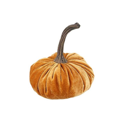 Handmade Velvet Pumpkins Decor Super Soft Stuffed Autumn Decoration Set of 6 - Picture 13 of 33