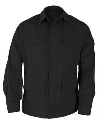 LARGE REGULER US ARMY BDUジャケット propper 黒 US Propper BDU Army Outdoor Leisure Jacket Coat Black XLL