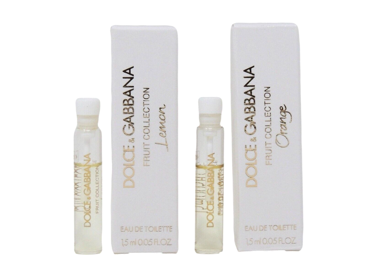 D&G DOLCE & GABBANA LEMON ORANGE 1.5ml x 1 EACH COLOGNE PERFUME