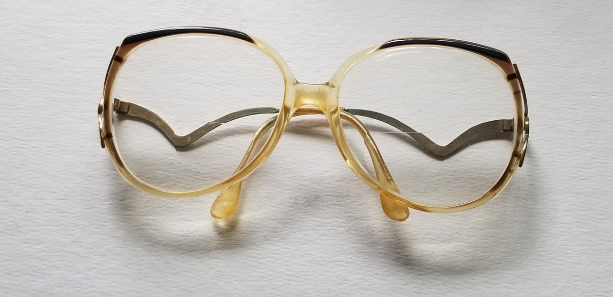 70\'s 80\'s Vintage Eyeglasses Tan Plastic Plastic 1970s Vintage Eyeglasses for sale | eBay main image 3