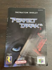 Perfect Dark N64 Instruction Booklet Manual ONLY Nintendo 64 Authentic