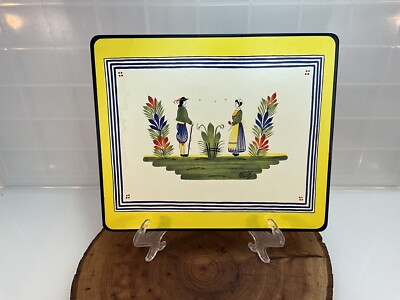 Lady Clare Henriot Quimper Placemat/Trivet/Large Coaster Courting Couple