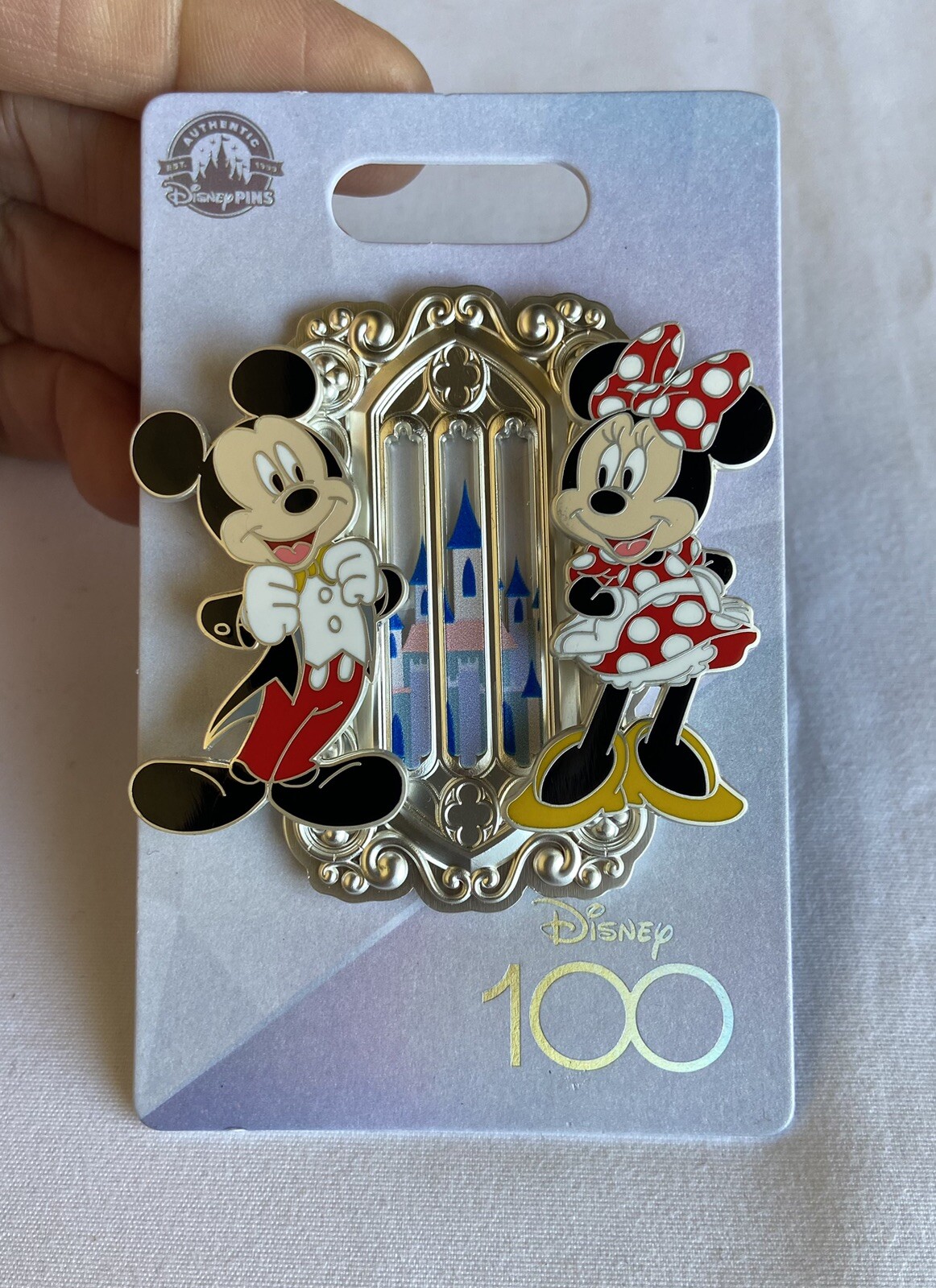 Disney Parks - Disney's 100th - 100 YEARS OF WONDER - MICKEY & MINNIE Pin - NEW