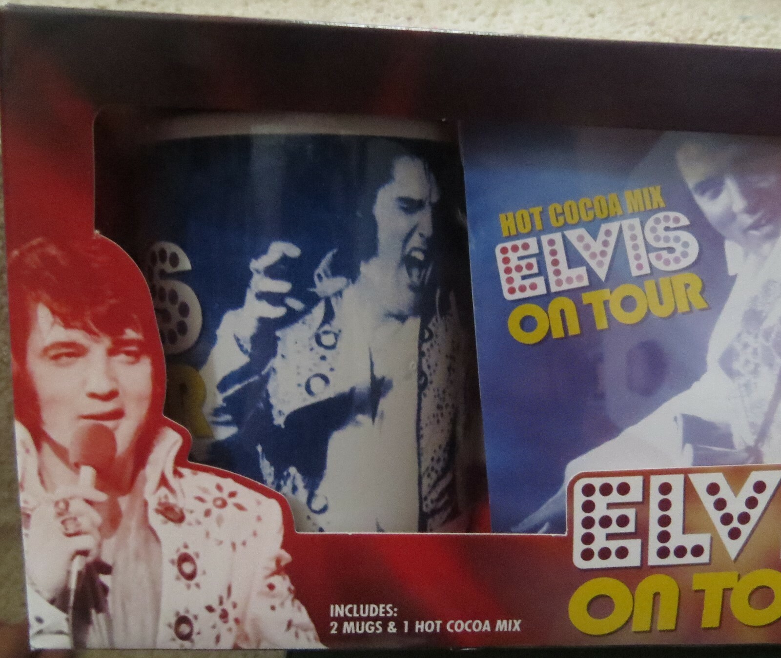 Elvis Presley Hot Cocoa Mug Set Elvis on Tour eBay