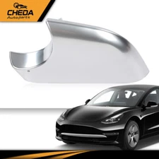 Fit For Tesla Model 3  Left Side Wing Door Mirror Cover Holder Lower Tray Chrome