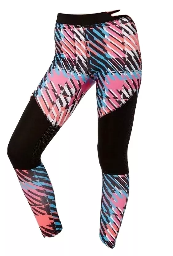 HUE Active Leggings XL Moto Mesh U17536 Stretch Multicolored Gym