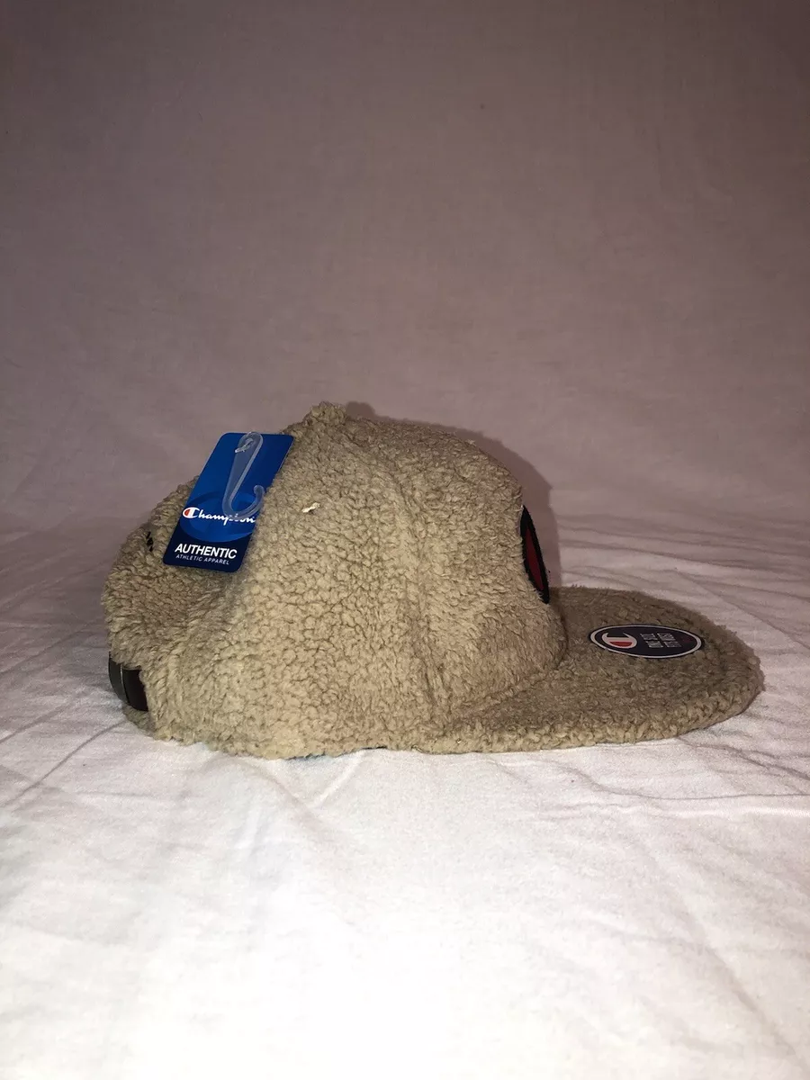 NWT Men s Champion Big C Logo Sherpa Hat Adjustable eBay