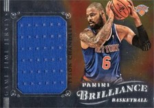 Tyson Chandler relic jersey patch basketball card 2013 Panini Brilliance #35
