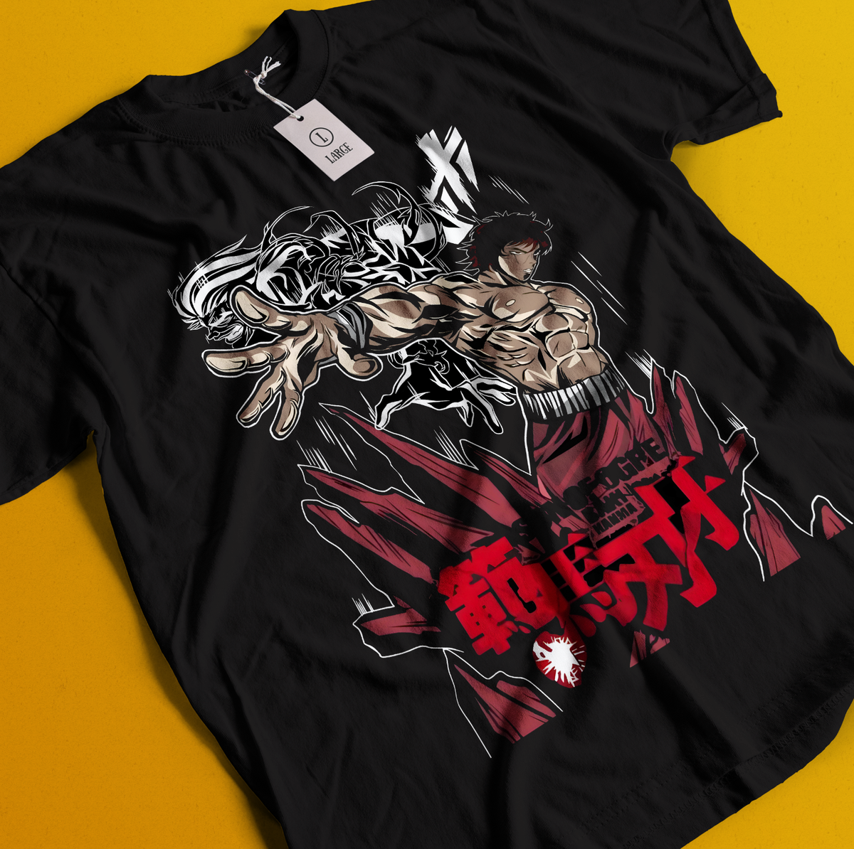 Baki The Grappler T-Shirt Baki Hanma Tshirt Yujiro Shirt Fighting