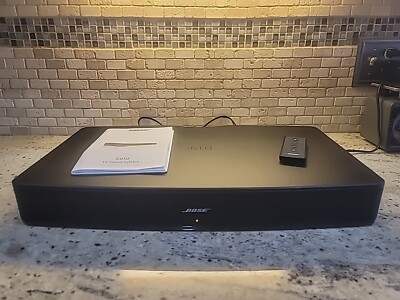 Bose Solo TV Sound System Bar 410376 Black with Remote