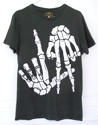 vintage fishbone t shirt gr. m / s 90er los angeles LA gang sign skeleton Y2K