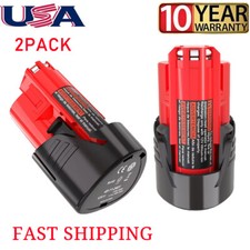 2x For Milwaukee Battery For M12 Lithium Cordless 12Volt 48-11-2401 48-11-2420