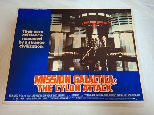 Vintage Battlestar Galactica Cardboard Movie Advertisement 35cm x 28cm