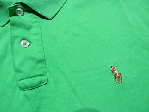 Polo Ralph Lauren Kurzarm Hemd Herren XXL 2XL Flesh Pima Soft Touch Grün - Bild 5 von 7