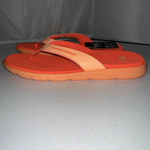 Sandalias chanclas Under Armour Ignite Marbella naranja talla 12 para mujer - nuevas con etiqueta - Imagen 3 de 4