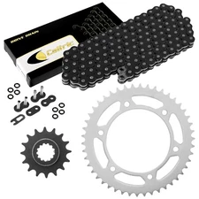 Black O-Ring Drive Chain and Sprockets Kit for Honda CBR600F4I 2001 2002-2006