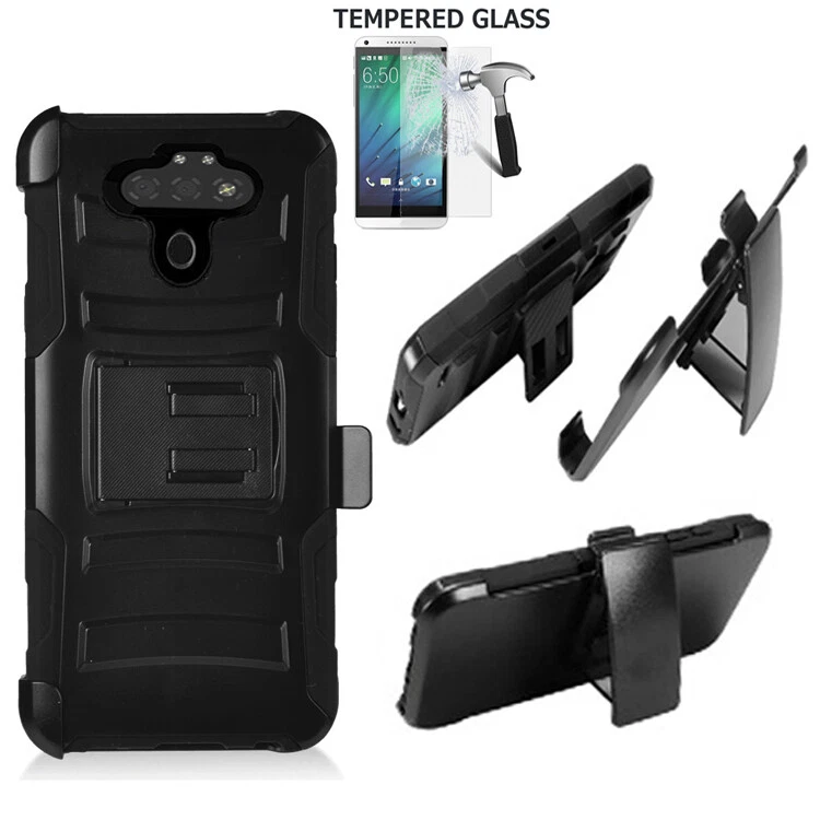 Phone Case For LG Phoenix 5 / Fortune 3 / Risio 4 Shock Absorbing Holster Cover