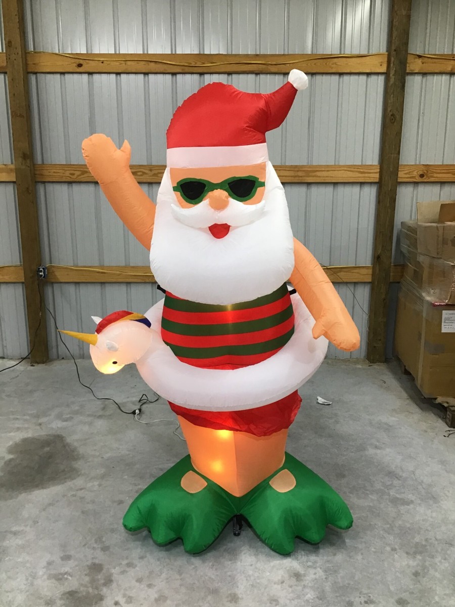 7ft Gemmy Airblown Inflatable Prototype Christmas Santa w