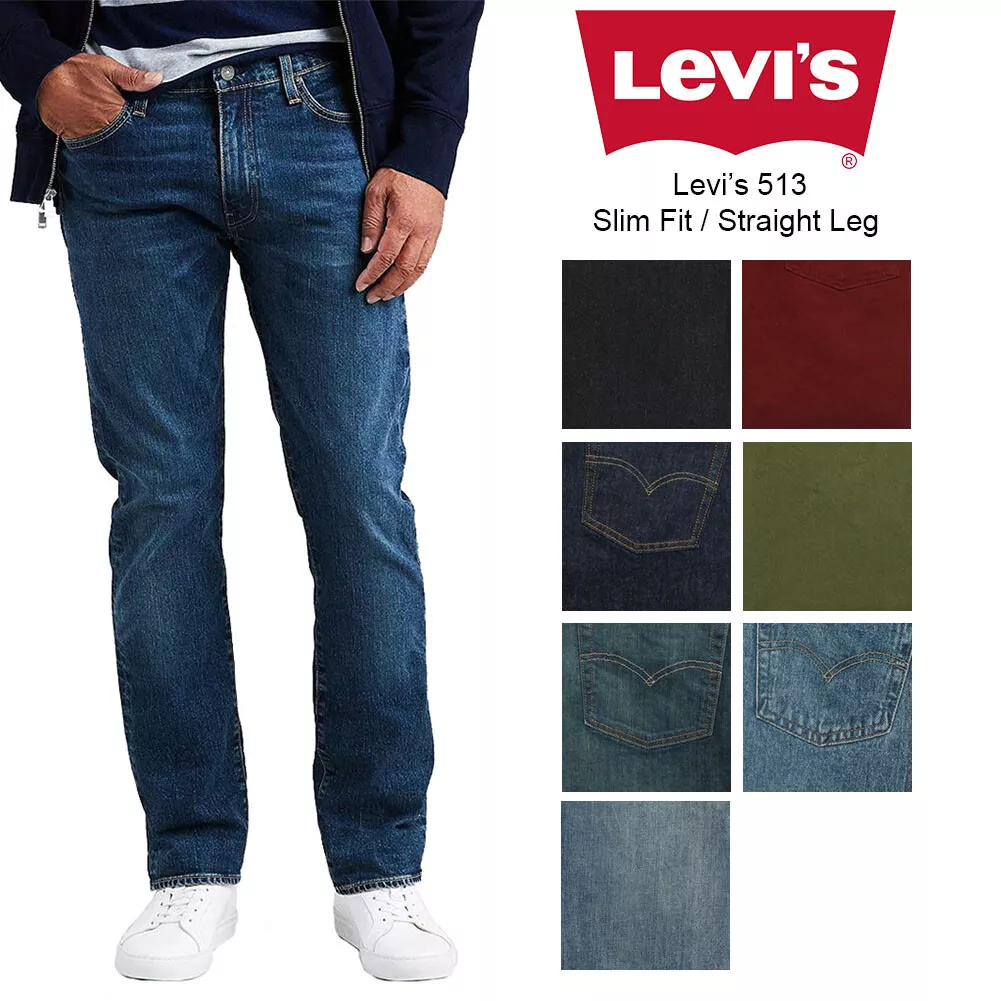 Transcend vinder Håndværker Levis Men&#039;s 513 Denim Slim Fit Straight Jeans | eBay