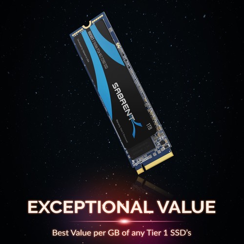Sabrent Rocket NVMe PCIe M.2 2280 SSD High-Speed für Laptop oder Desktop 3450 MBs - Bild 5 von 41