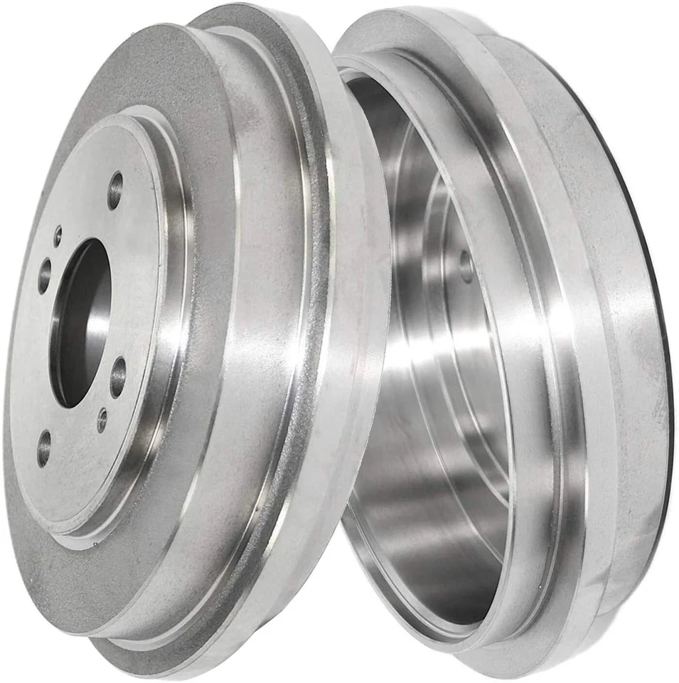 Front Rotors + Brake Pads + Rear Drums & Shoe for 2001 - 2004 2005 Honda Civic - Image 4 of 4