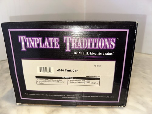 MTH Standard Tinplate 4010 Tank Car 10-1142 In Box - Picture 7 of 7