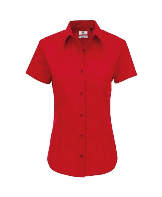Chemise Femme Rouge Courte À Manches Pour Loisirs Et Affaires L XL 2XL 3XL 4XL - Photo 1/1