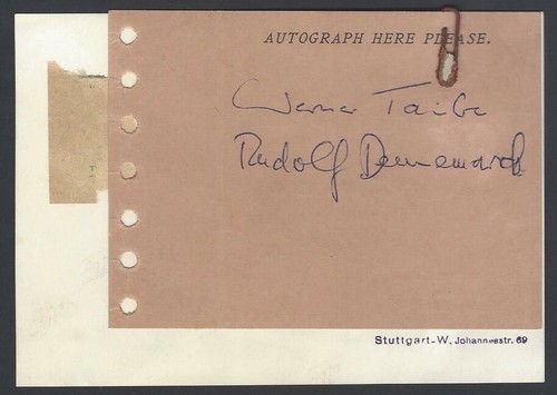 AOP Werner Taube Classical Artist Music signed card - Picture 2 of 4