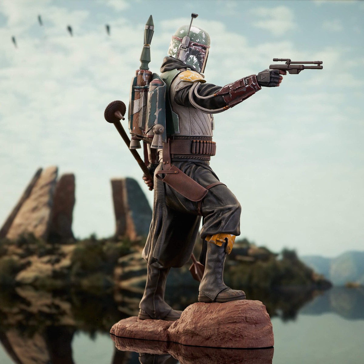 GENTLE GIANT MILESTONES STAR WARS MANDALORIAN BOBA FETT TYTHON 1/6
