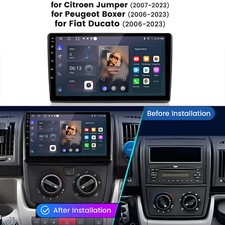 Carplay Android Radio For Fiat Ducato Peugeot Boxer Citroen Jumper GPS WIFI SWC