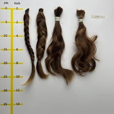 European hair, cut hair, raw hair, Medium Blonde, 10''-12'', min. 100 gr.,virgin