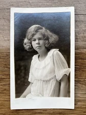 c1910 - Portrait of a Girl - Antique Real Photo Postcard RPPC