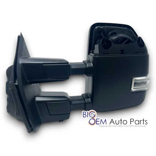 23-25 Ford Super Duty Driver Side Trailer Tow Mirror Power Telescopic Fold OEM