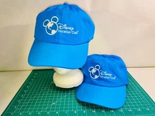 Disney Vacation Club DVC Hat Cap Blue Embroidered Member Adult Lot of 2 One Size