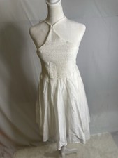 Urban Outfitters Women’s Size Medium Strappy Dress White Knee Length 4625