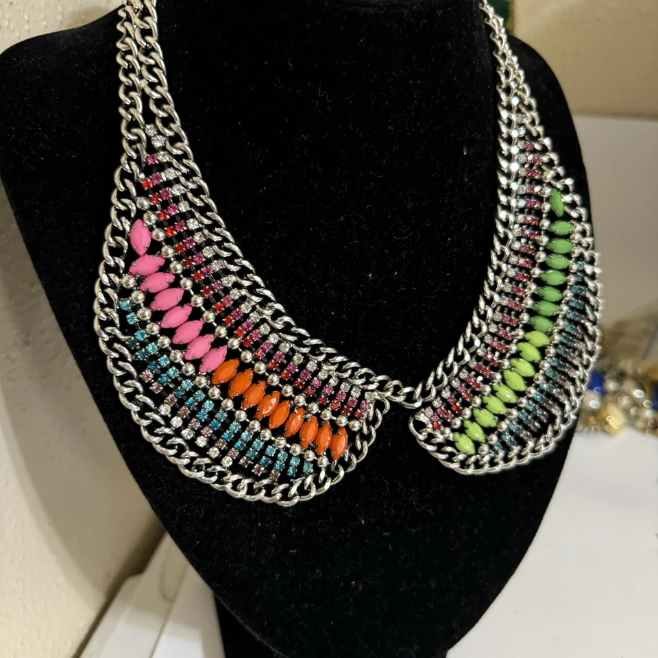 ¡¡RAREE!! Impresionante Collar Dannijo Sinatra con Cristal Swaroski Sin Marca Foto 3 de 4