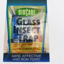 BIOCARE Green Blue Colorful Glass Insect Bug Trap Non-Toxic Reusable Decorative