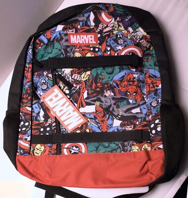 Marvel Super Hero Backpack NEW Hulk Thor Dr. Strange Iron Man Official